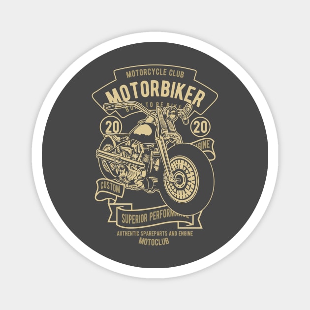 Motorbike Magnet by Genuine Vintage